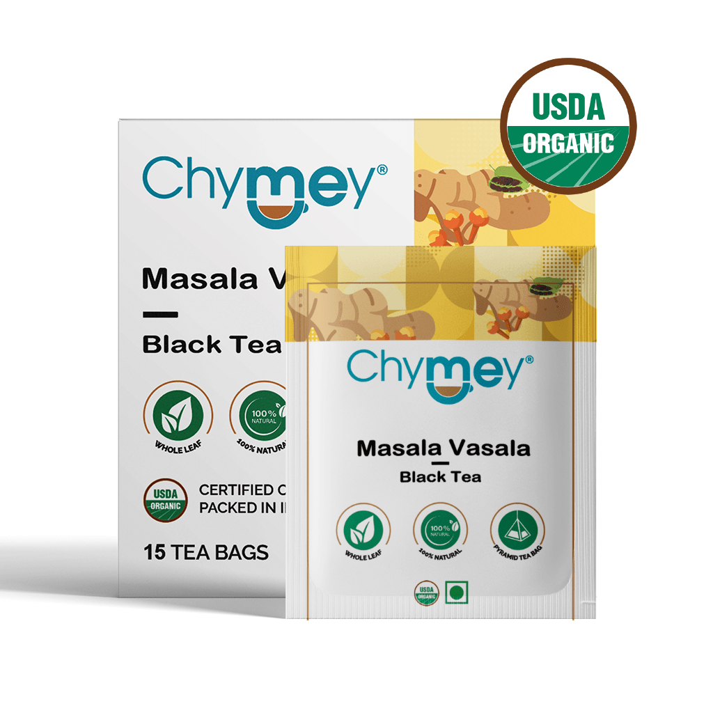 Organic Masala Vasala Black Tea Bags: 15 Tea Bags