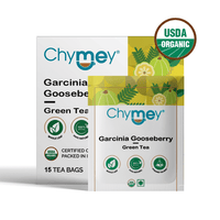 Chymey Organic Garcinia Gooseberry Green Tea Bags: 15 Pyramid Tea Bags