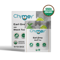 Organic Earl Grey Black Tea Bags: 15 Tea Bags
