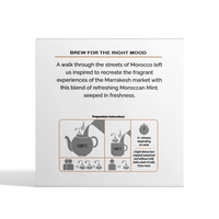 Chymey Moroccan Mint Green Tea Bags:  15 Pyramid Tea Bags