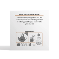 Organic Earl Grey Black Tea Bags: 15 Tea Bags