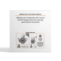 Chymey Organic Turmeric Ginger Herbal Tea Bags: 15 Pyramid Tea Bags