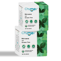 Chymey Nirvana Green Tea Bags:  15 Pyramid Tea Bags