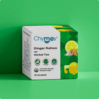 Chymey Ginger Kahwa Herbal Tea Bags:  15 Pyramid Tea Bags
