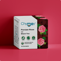 Organic Persian Rose Black Tea Bags: 15 Exquisite Tea Bags