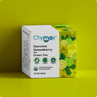 Chymey Organic Garcinia Gooseberry Green Tea Bags: 15 Pyramid Tea Bags