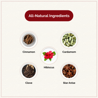 Chymey Organic Spiced Hibiscus Herbal Tea Bags :  15 Pyramid Tea Bags