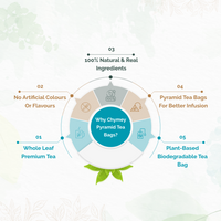 Chymey Moroccan Mint Green Tea Bags:  15 Pyramid Tea Bags