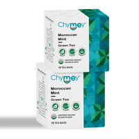 Chymey Moroccan Mint Green Tea Bags:  15 Pyramid Tea Bags