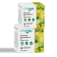Chymey Organic Garcinia Gooseberry Green Tea Bags: 15 Pyramid Tea Bags